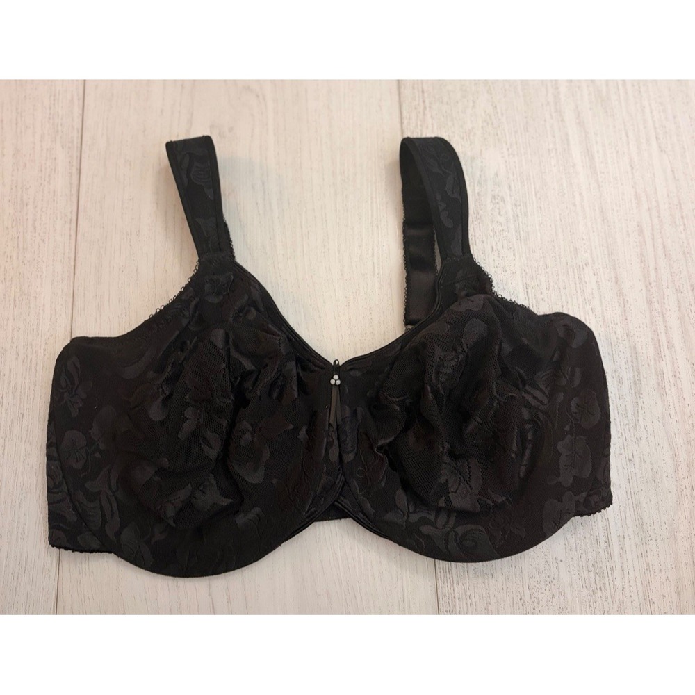 Wacoal Awareness Bra Sz 40DD Underwired Unlined Full Coverage 85567 Black